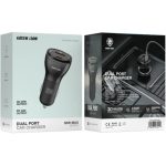 شارژر فندکی 30 وات 2 پورت گرین لاین مدل GNCC50WQPDBK