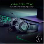 هدست گیمینگ ریزر مدل Kraken X Lite بدون قابلیت نویز کنسلینگ، جک 3.5 میلی‌متری صدا، دارای قابلیت پخش صدای فراگیر مجازی 7.1 کاناله